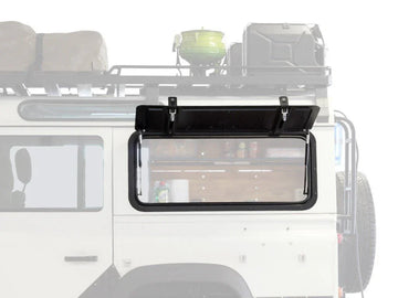 Land Rover Defender (1983-2016) Gullwing Window / Aluminium - by Front Runner - Brixton 4x4 - Buy Online Now!